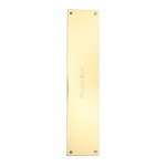 M Marcus Heritage Brass Fingerplate 350 x 76mm